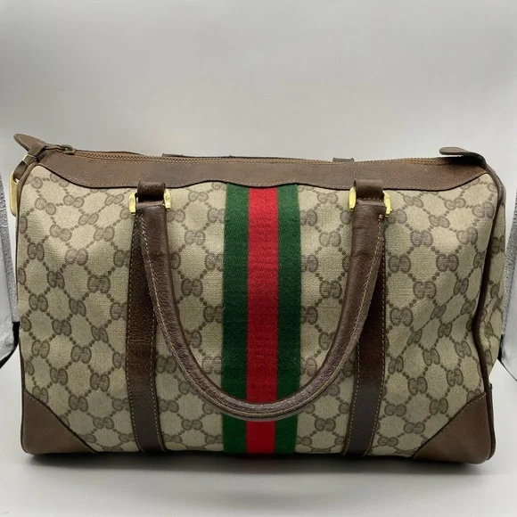 Gucci PVC Sherry Line Boston Handbag - Picture 9 of 15